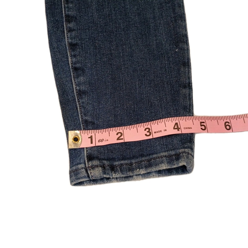 Good American Good Legs Crop Mid Rise Denim Blue Jeans Women 0/25 Skinny Stretch - Picture 8 of 12